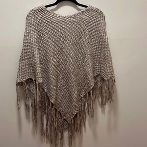 Brown shawl/poncho/sweater, size small